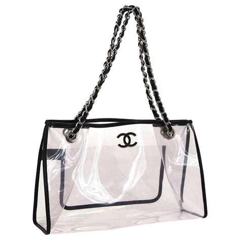 chanel pearl tote bag|chanel clear tote bag.